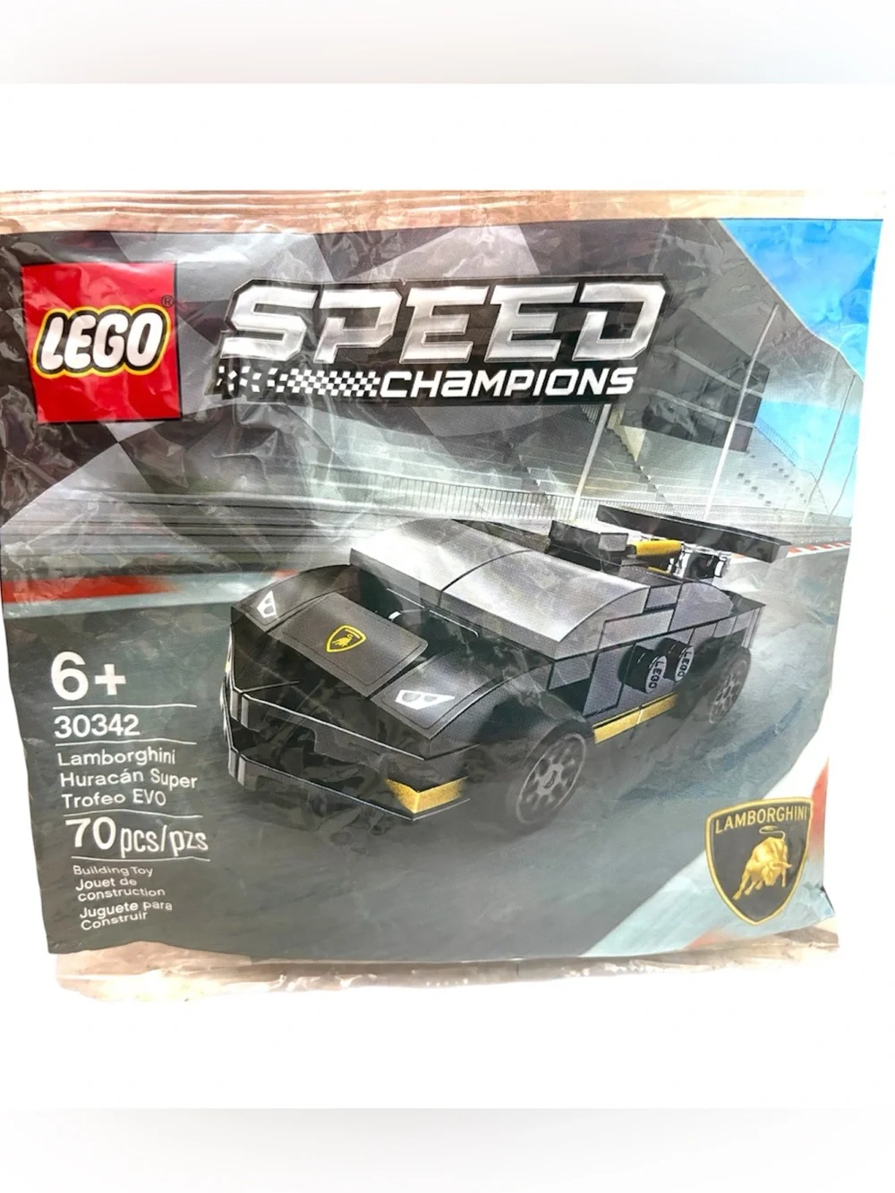 NWT *Retired* LEGO SPEED CHAMPIONS: Lamborghini Huracan Super Trofeo Evo (30342)